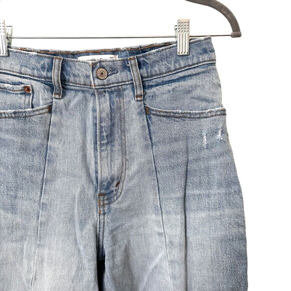ABERCROMBIE & FITCH Crop Wide Leg Ultra High Rise Denim Sz 26/2R‎ - Picture 6 of 7